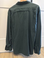 Vans Hunter Green Long-Sleeve Button-Up Shirt Heavy Cotton Men’s XL