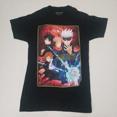 Jujutsu Kaisen T-Shirt Crunchyroll Men’s Size Small Anime Manga Logo Black EUC