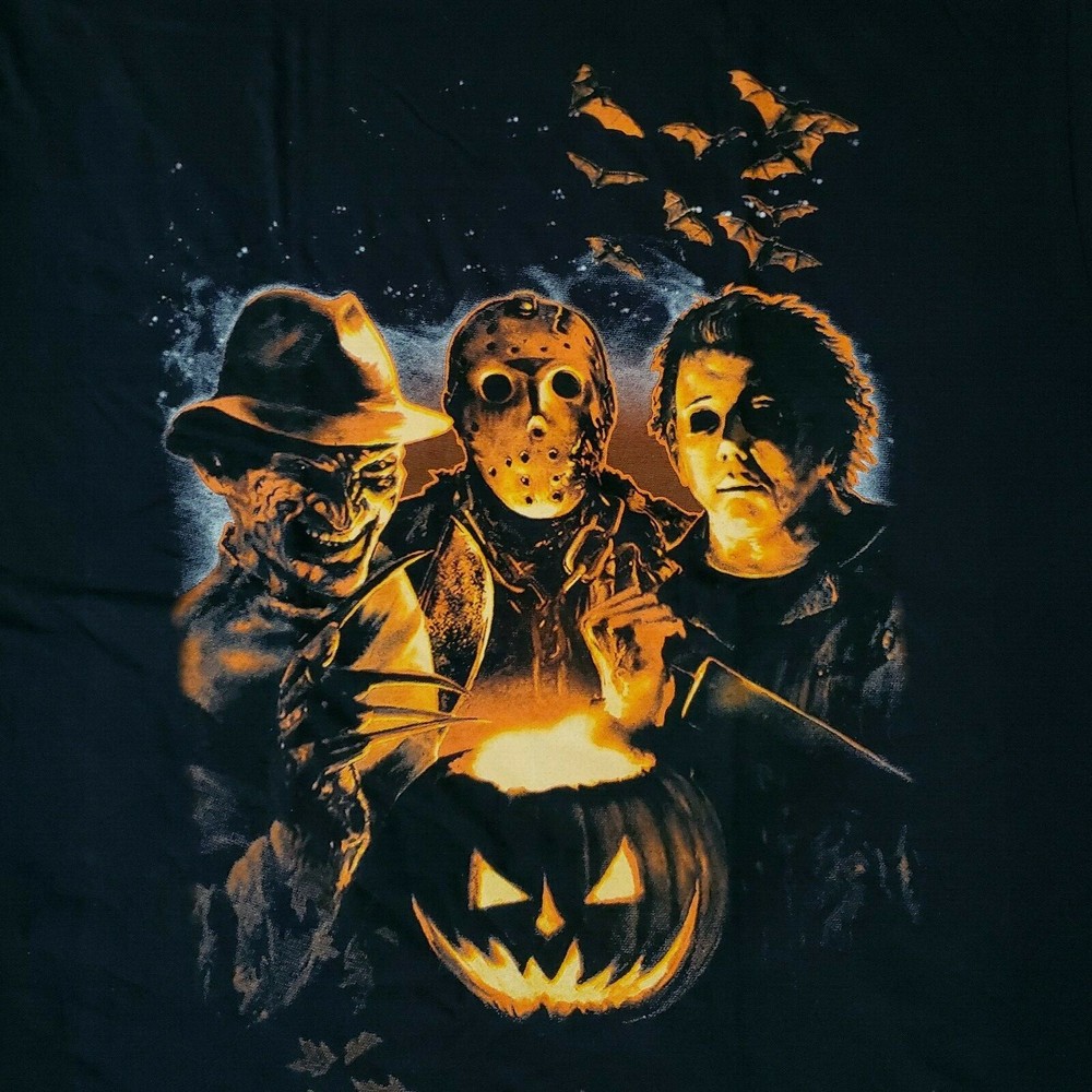 FREE SAME DAY SHIPPING JASON VOORHEES FREDDY KRUEGER MICHAEL MYERS Shirt MEDIUM