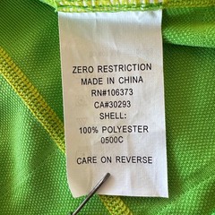 Zero Restriction Tour Series Performance Polo Mens Size Large Green SS New
