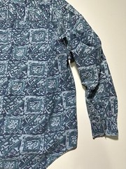 LEVI’S Modern Authentics Metal Button Real Indigo Cotton Party Shirt L 90s VTG
