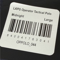 LAPG Operator Tactical Polo Midnight Navy Blue Mens Large OPPOLO New