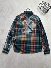 “Off-White” Stencil Flannel Multi Check Shirt Men’s Size S