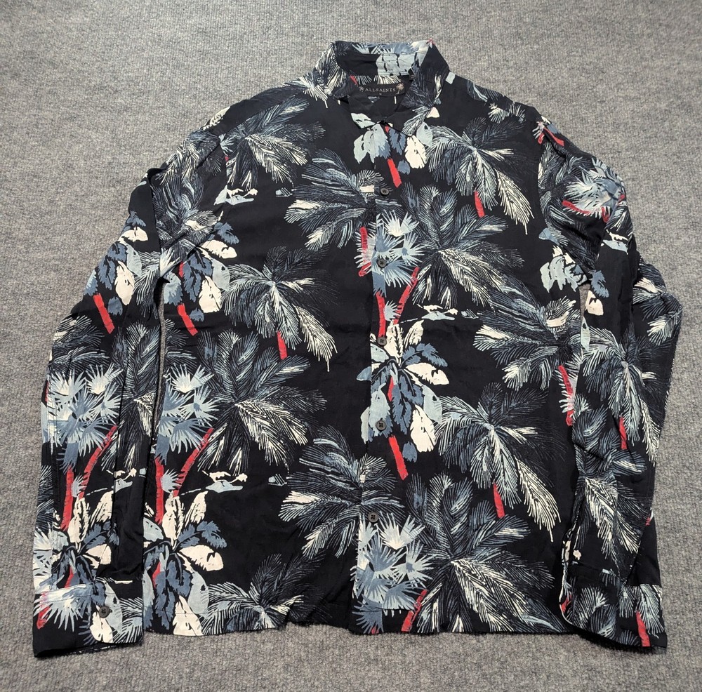AllSaints Monteverde Winter Hawaiian Long Sleeve Button Down Men’s Medium
