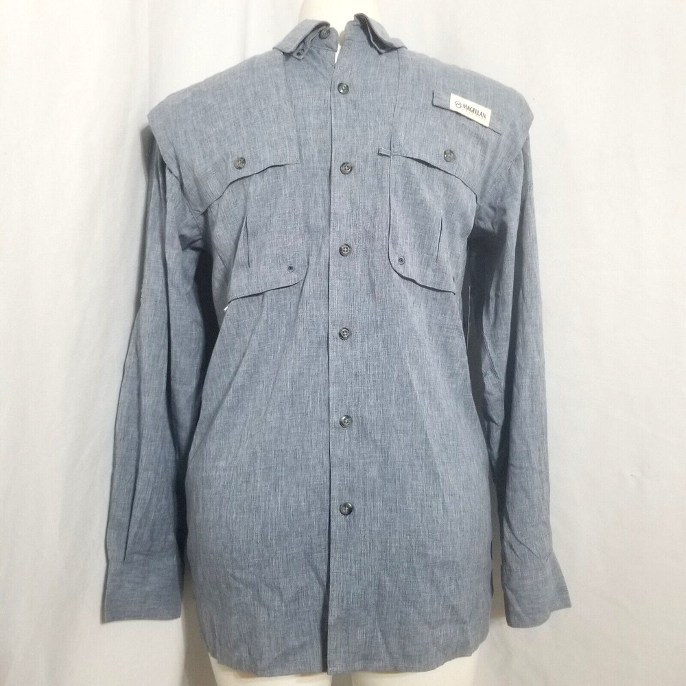 Magellan Men’s Sm Fish Gear Shirt Aransas Pass Relaxed Fit Moisture Wicking -NWT