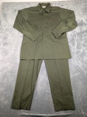 Vintage OG-507 Utility Shirt Pants Set Mens 16.5×34 36×33 Green Military Vietnam