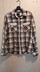 Not of this World Shirt Mens L Long Sleeve Pearl Snap Embroidered Striped