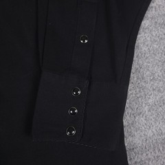Larry Mahan Shirt Mens Large Black Embroidered Western Snap Long Sleeve Cowboy