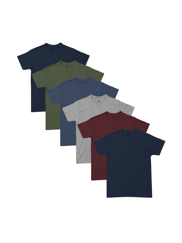 Hanes Men’s Value Pack Assorted Undershirts, 6 Pack **Free Shipping**