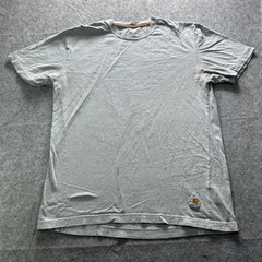 Carhartt Shirt Mens Large Gray Plain Logo Tagless Workwear Basic Tee Casual