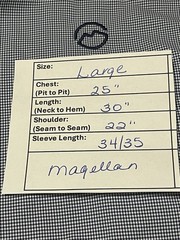 Magellan Outdoors Men’s Aransas Pass Mini Check Long Sleeve Fishing Shirt Blue L