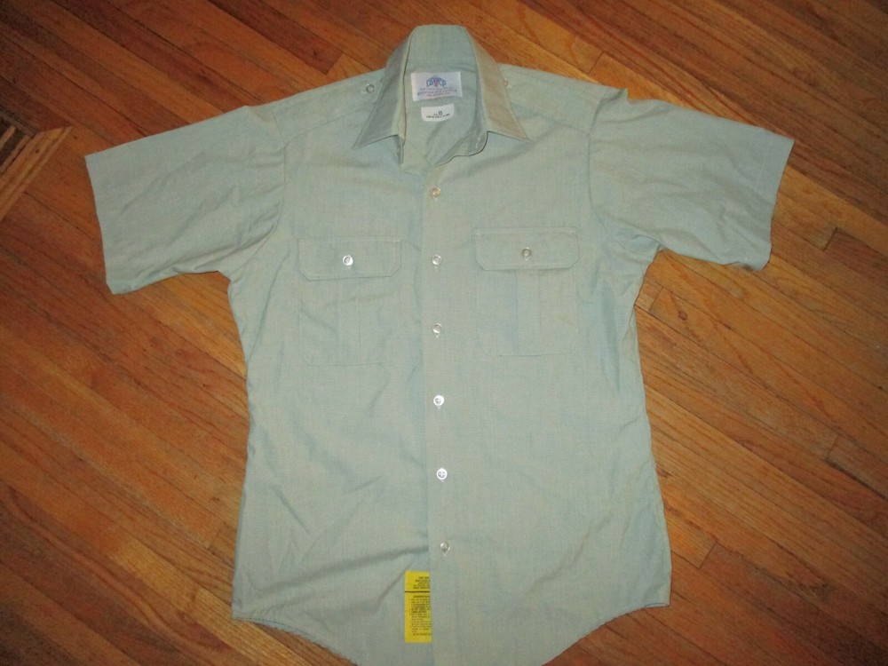 DSCP GARRISON COLLECTION BUTTON DOWN SHIRT Military Aviator Green Passant Men 15