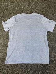 George Gray Solid V-Neck Short Sleeve T-Shirt Men’s Size L Regular