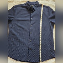 Express Blue Casual Button Down Shirt Men Size M