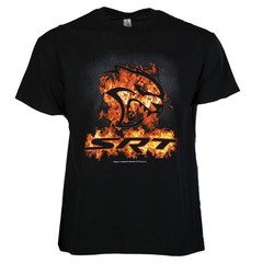 Dodge Hellcat T-Shirt SRT Hellcat Flames Logo – Limited Edition-High Standard.