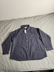 Duluth Fire Hose Flannel Lined Shacket Mens Size 4XL Blue Plaid Heavyweight NWT