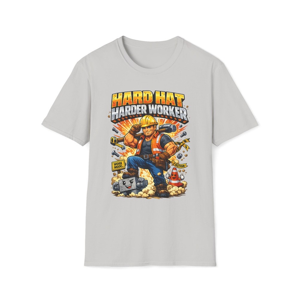 Hard Hat Harder Worker Funny Construction Worker T Shirt Builder Gift