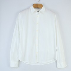 CNC COSTUME NATIONAL IVORY WHITE BUTTON DOWN POPLIN SHIRT EU54
