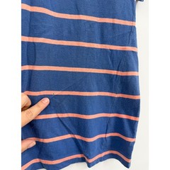 Vintage Izod Lacoste Polo Shirt Mens Medium Blue Crocodile Distressed 80s
