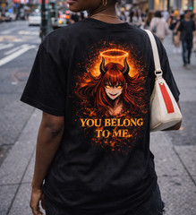 Chainsaw Devil Tee –Makima “YOU BELONG TO ME” Oversized Anime Streetwear Tee