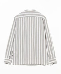 (ASK availability First) GUY ROVER Cotton linen striped band collar shirts new