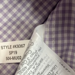 J.Crew Ludlow Mens 15-33 Slim Dress Shirt Purple Gingham Easy Care Stretch