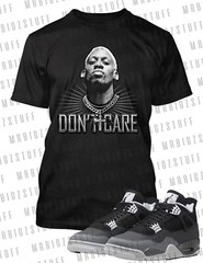 Rodman Don’t Care Mens Sport Tee Shirt to Complement Retro J’s 4 Fear Sneaker
