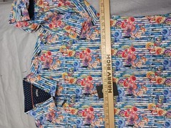 Bespoke Moda NWT Men’s Button Down Long Sleeve Abstract Floral Print 3XL