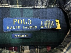 Ralph Lauren Shirt Men Small Classic Fit Mixed Plaid Patchwork Oxford Preppy NEW