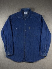 Giorgio Armani 1992 Vintage Button Up Shirt Made in Italy Size L Levi’s Style