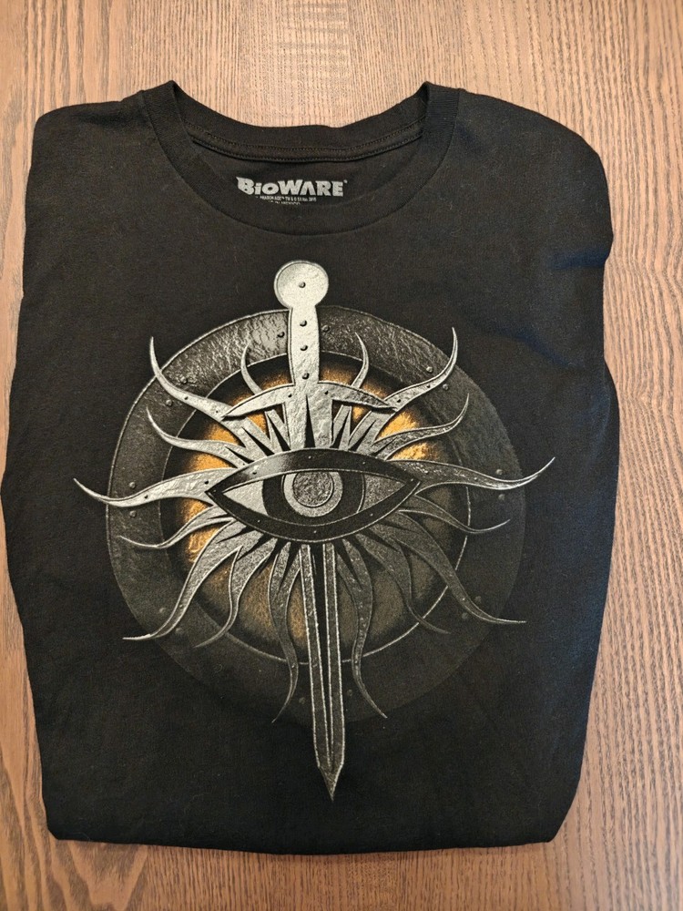 Dragon Age Inquisition BioWare Black Graphic T-Shirt Men’s Large Official Merch