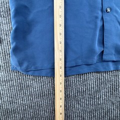 Axis Button Down Shirt Mens Large Blue Excellent Long Sleeve Solid Pocket