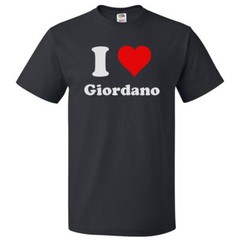 I Love Giordano T shirt I Heart Giordano Tee