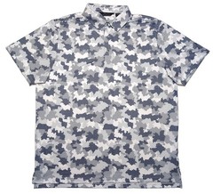 BOBBY JONES Performance Collection Polo Shirt Blue White Camo XXL 2XL