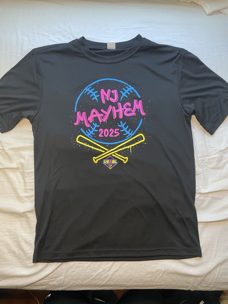 USABL Tournament Baseball T Shirt “Nj Mayhem” Size Medium