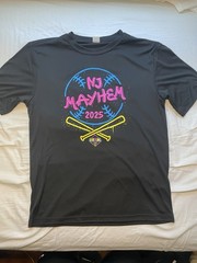 USABL Tournament Baseball T Shirt “Nj Mayhem” Size Medium