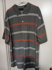 SIEGFRIED & CO MENS PULLOVER POLO TYPE SHIRT SHORT SLEEVES GRAY SIZE 3X
