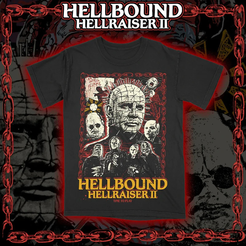 Arcade Anime “Hellbound: Hellraiser II” Pinhead Graphic Premium T-Shirt