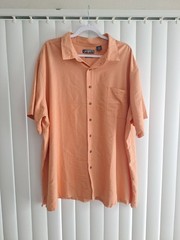 Mens 4XLT Campia Button Front Hawaiian Shirt Short Sleeve Casual