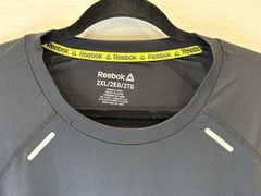 Reebok Moisture Management Men’s Short Sleeve Shirt 2XL Black brand new w/ Tags