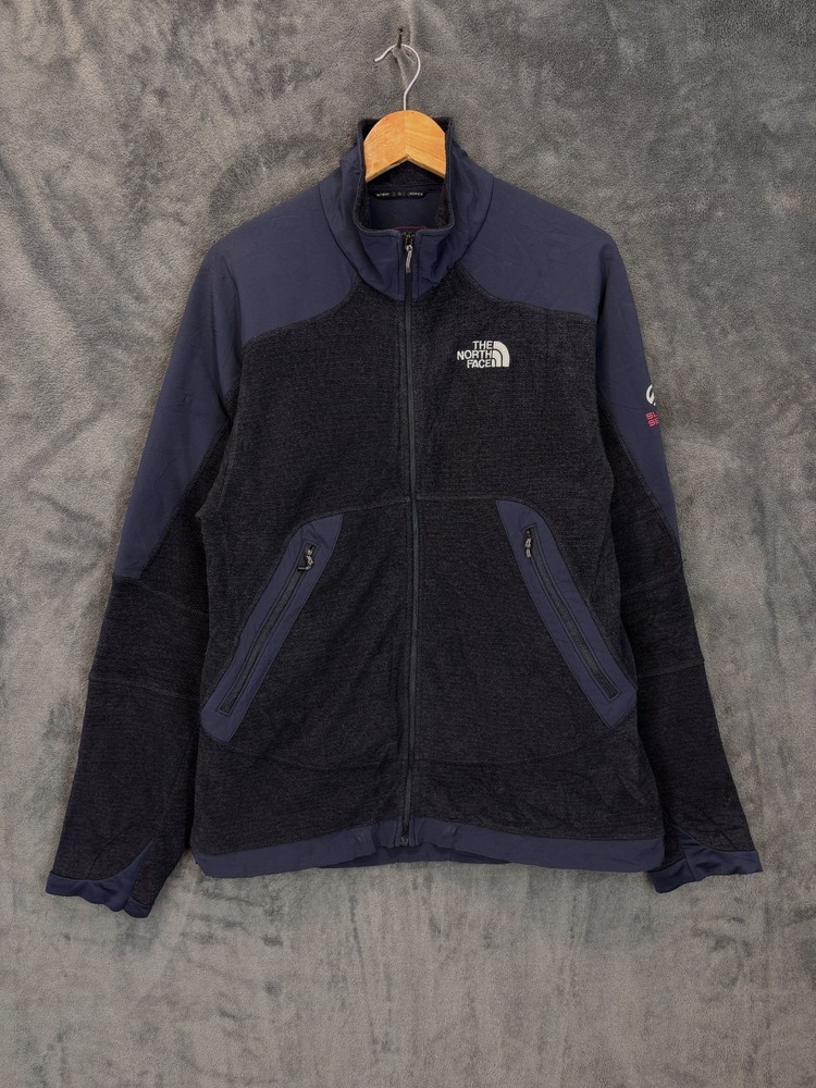 North Face Jacket Men Large Blue Summit Series Fleece Outdoor Walking Hiking TNF