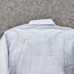 Theory Irving Blue White Multi Button Up Shirt Brand S Long Sleeve
