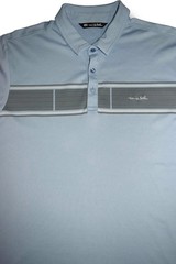 Travis Mathew Golf Polo Cotton‑Poly Blend Light Blue Large L