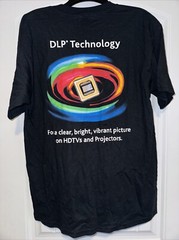Texas Instruments DLP Instruments Promo T Shirt Y2K Large Black