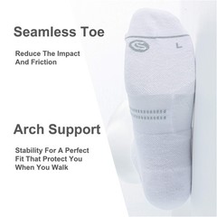 6 PCS Mens Running Ankle Socks with Cushion Low Cut Athletic Sport Tab