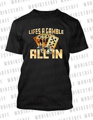 Life is a Gamble Tee Shirt to Complement Travis Jordan 1 Low OG Velvet