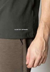 Clean Cut Copenhagen Patrick Organic Cotton T-Shirt White Green Navy RRP £40