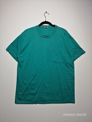 Brisco Apparel Men’s Green T-Shirt 100% Cotton Plain Pocket Blank Casual Size L