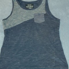 Broken Threads Men’s Colorblock Pocket Tank Top Sleeveless Blue/Gray Size L