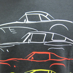 Chevrolet Corvette Evolution C1-C8 Graphic Cotton Shirt Black Official Licensed